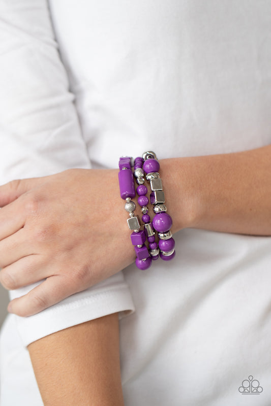 Perfectamente prismático - Pulsera morada