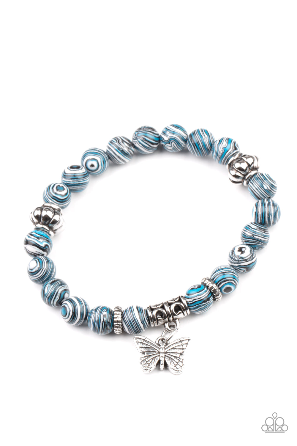 Butterfly Wishes - Blue urban bracelet