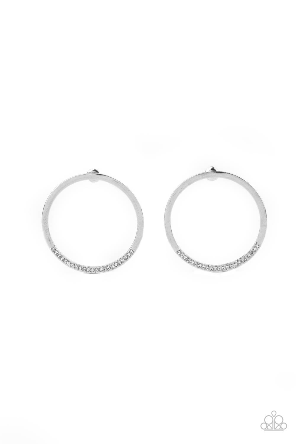 Spot On Opulence - White earrings