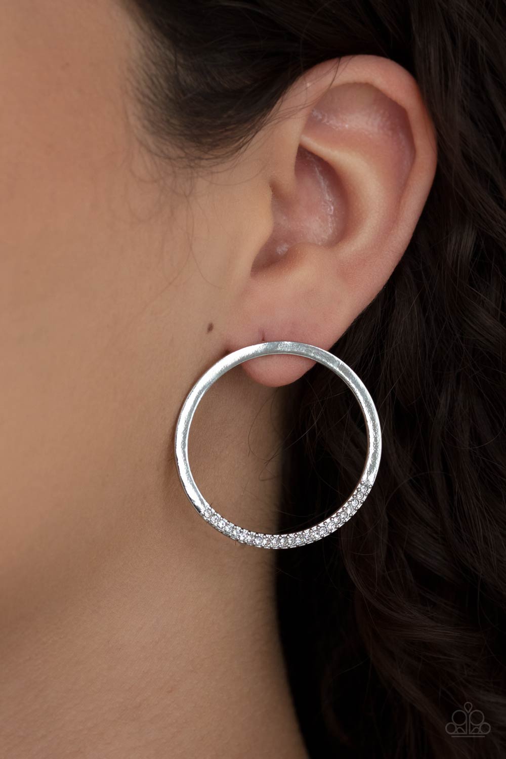 Spot On Opulence - White earrings