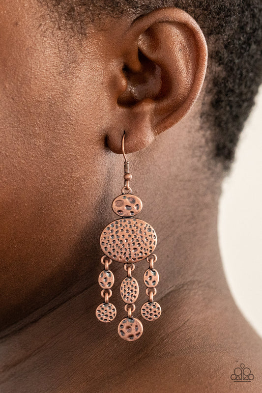 Get Your ARTIFACTS Straight - Copper earrings