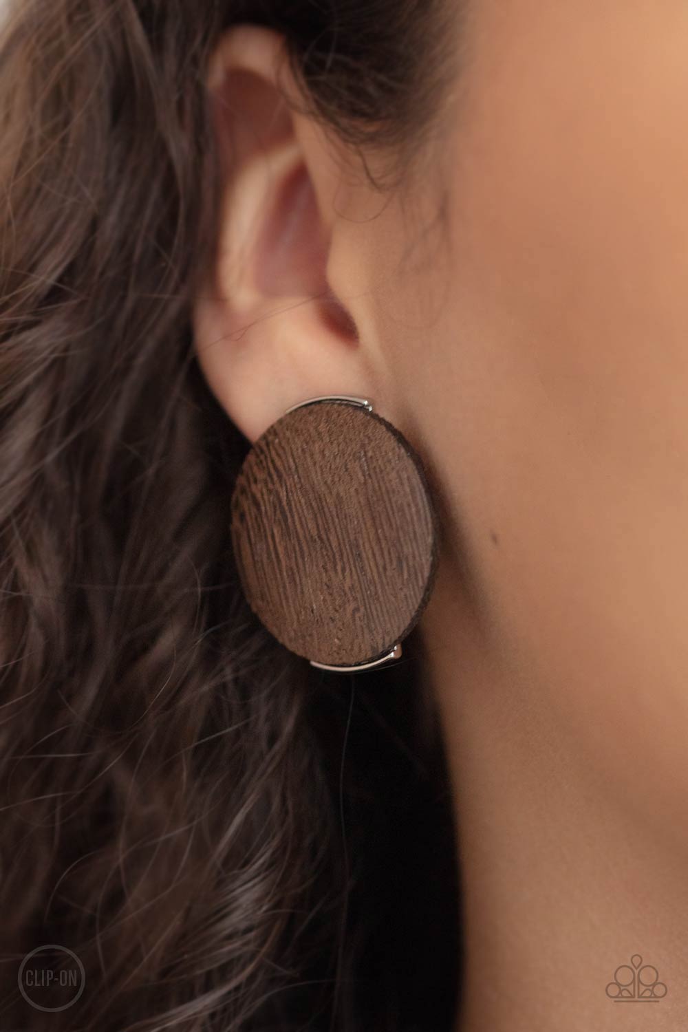 WOODWORK It - Pendientes marrones