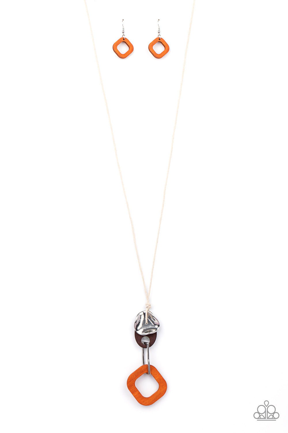 Top Of The WOOD Chain - Orange necklace