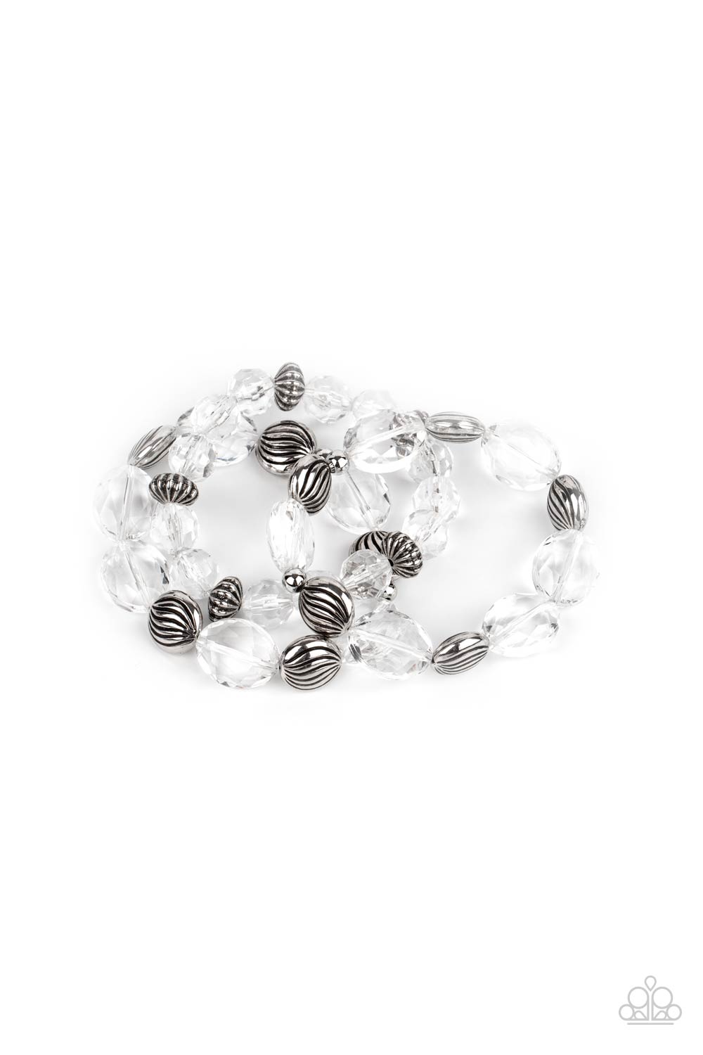 Pulseras blancas Crystal Charisma