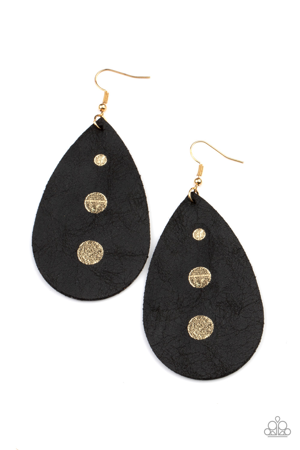 Pendientes Rustic Torrent - Negro