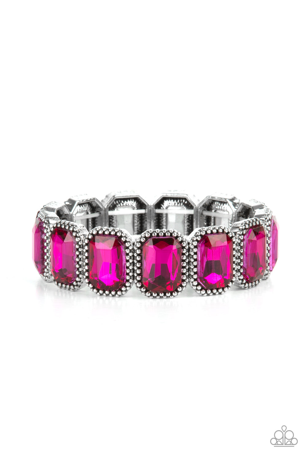 Pulsera rosa con tachuelas Smolder