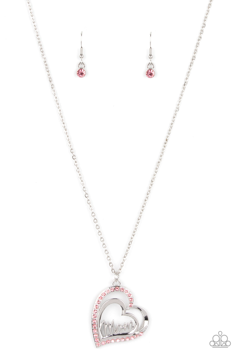 Un corazón de madre - Collar rosa (día de la madre)