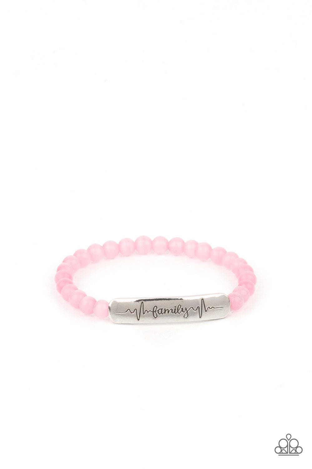 La familia es para siempre - Pulsera rosa