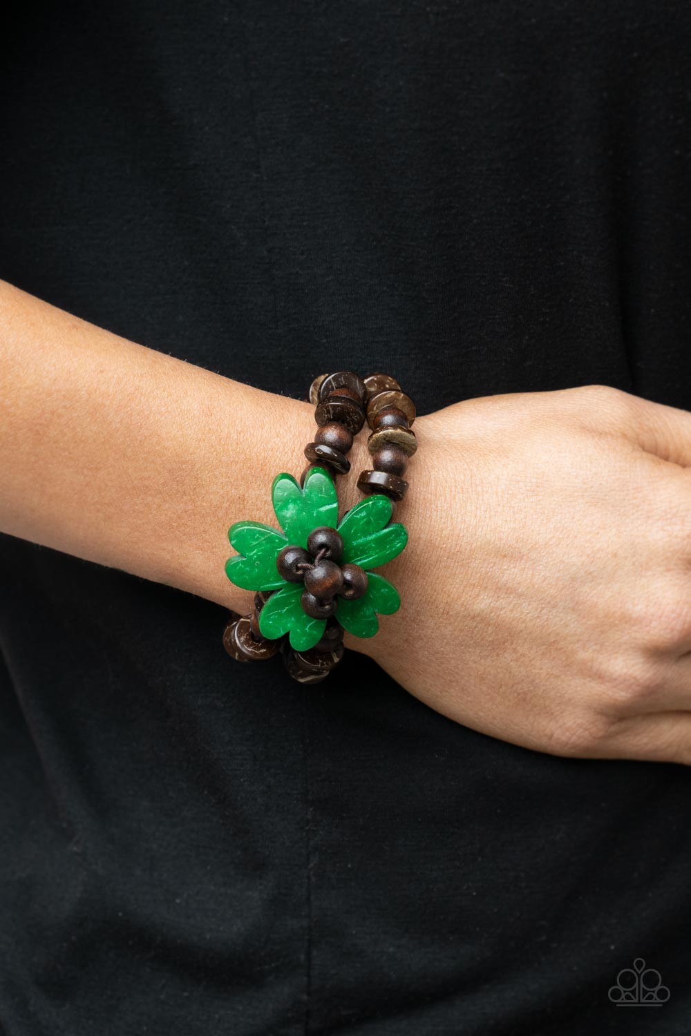 Pulsera verde sabor tropical