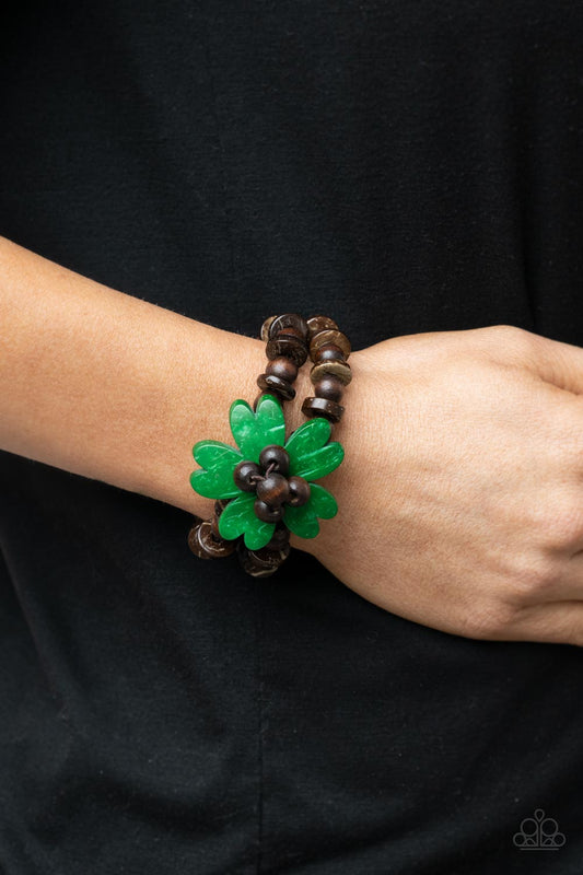 Pulsera verde sabor tropical