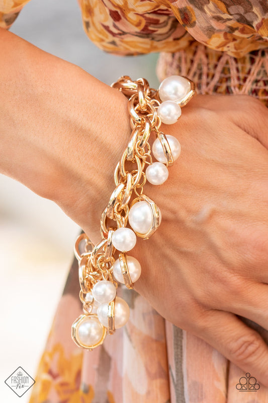 Orbiting Opulence - Gold bracelet  fashion fix