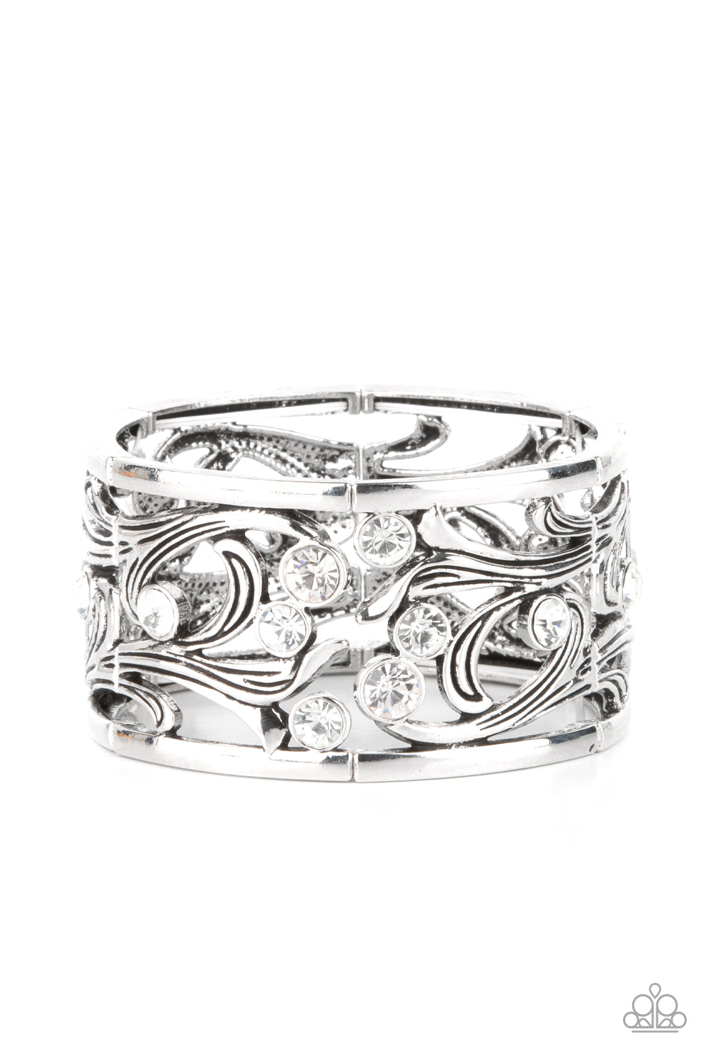 Mascarada de jardín - Pulsera blanca