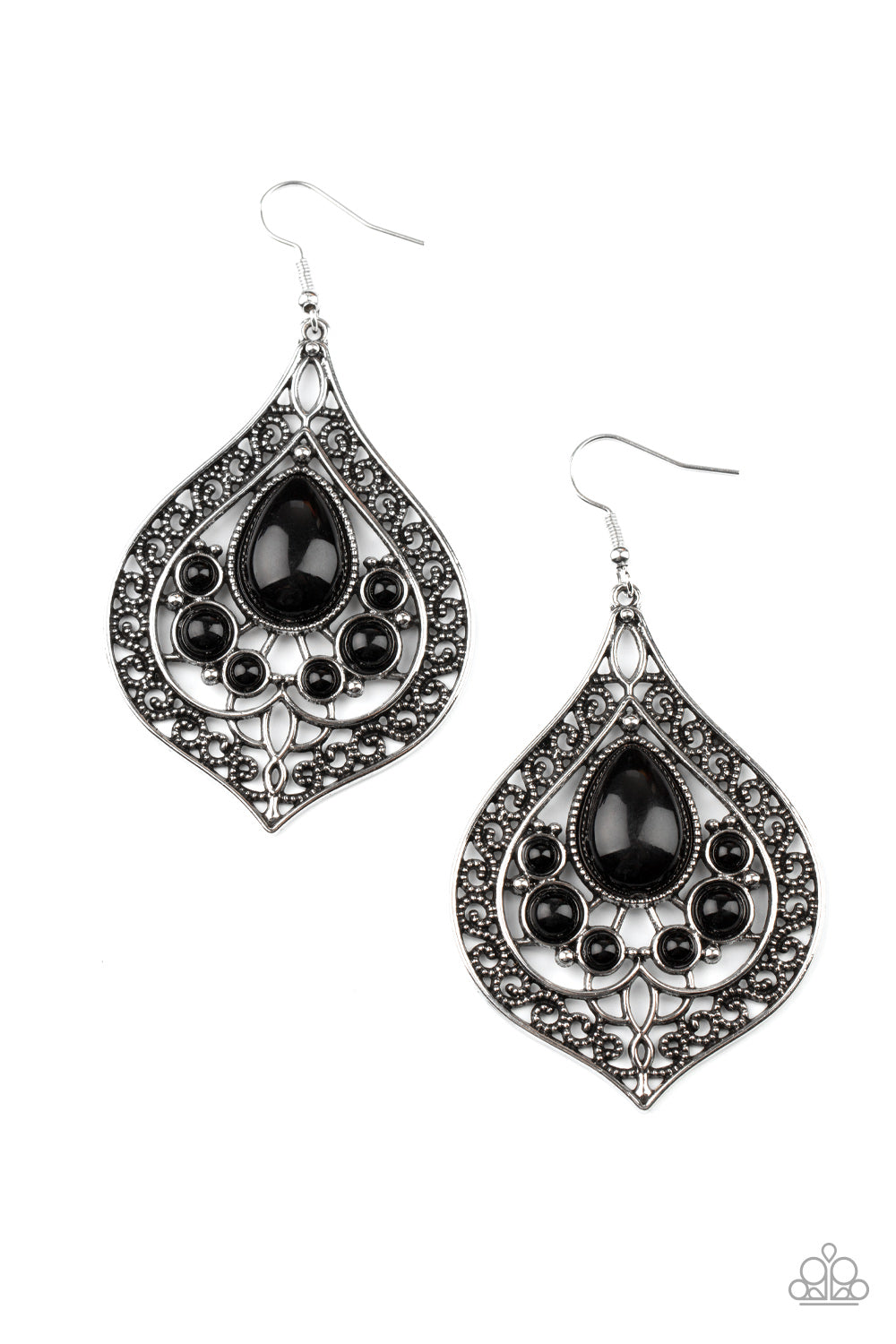 Nueva Delhi Nouveau - Pendientes negros