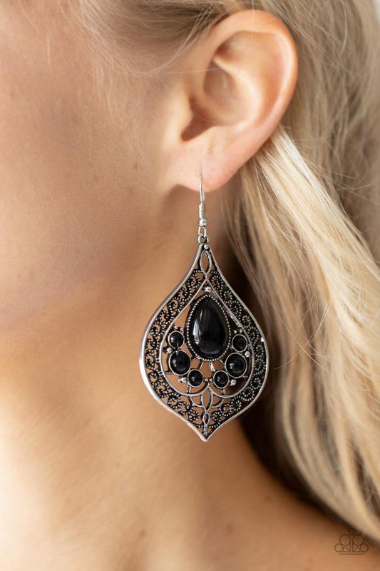 Nueva Delhi Nouveau - Pendientes negros