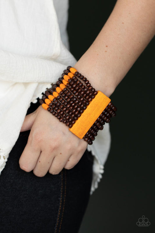 Tropical Trendsetter - Orange bracelet