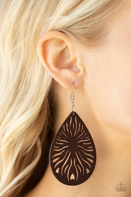 Sunny Incantations - Brown earrings