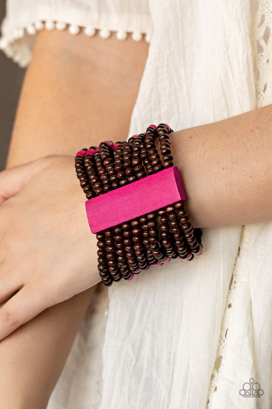 Pulsera rosa de Tropical Trendsetter