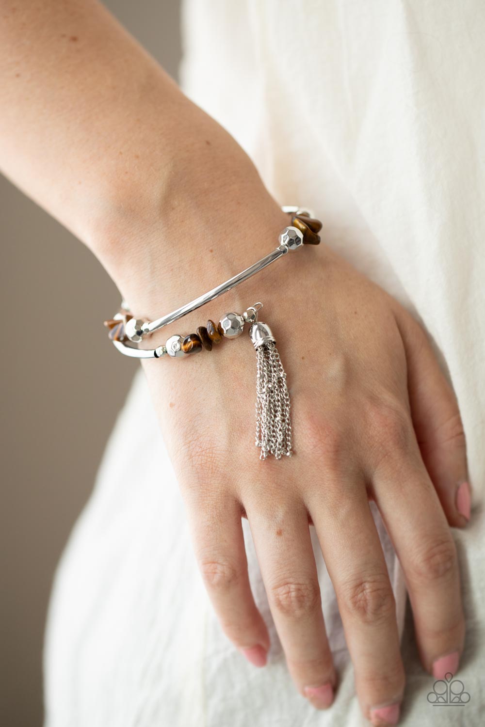 Mineral Mosaic - Brown bracelet