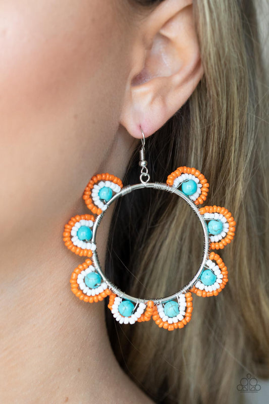 Groovy Gardens - Blue earring