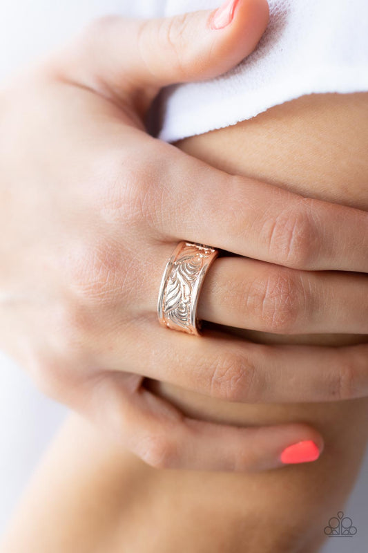 Billowy Bands - Rose Gold ring