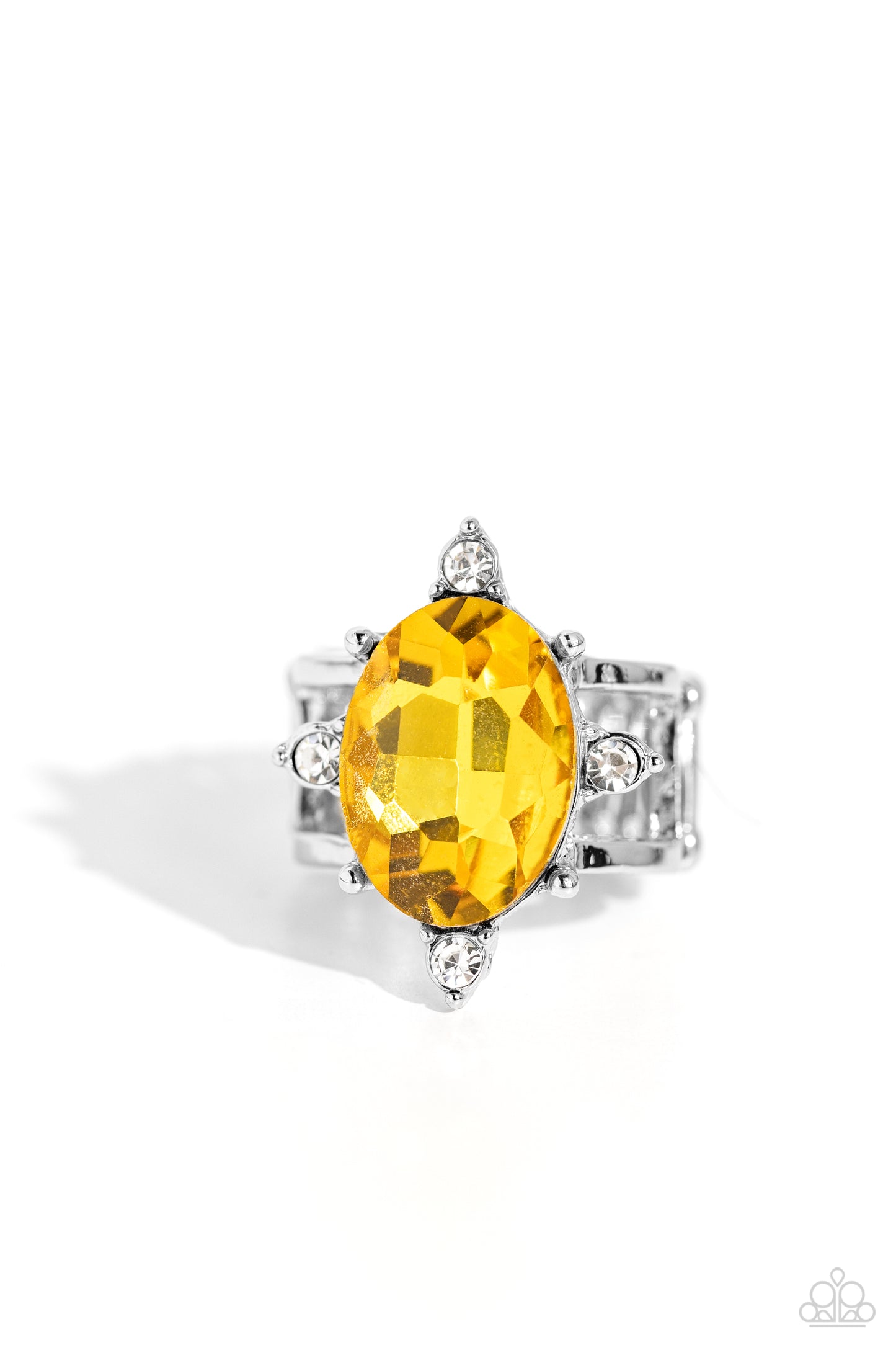 Anillo amarillo con destellos sensacionales