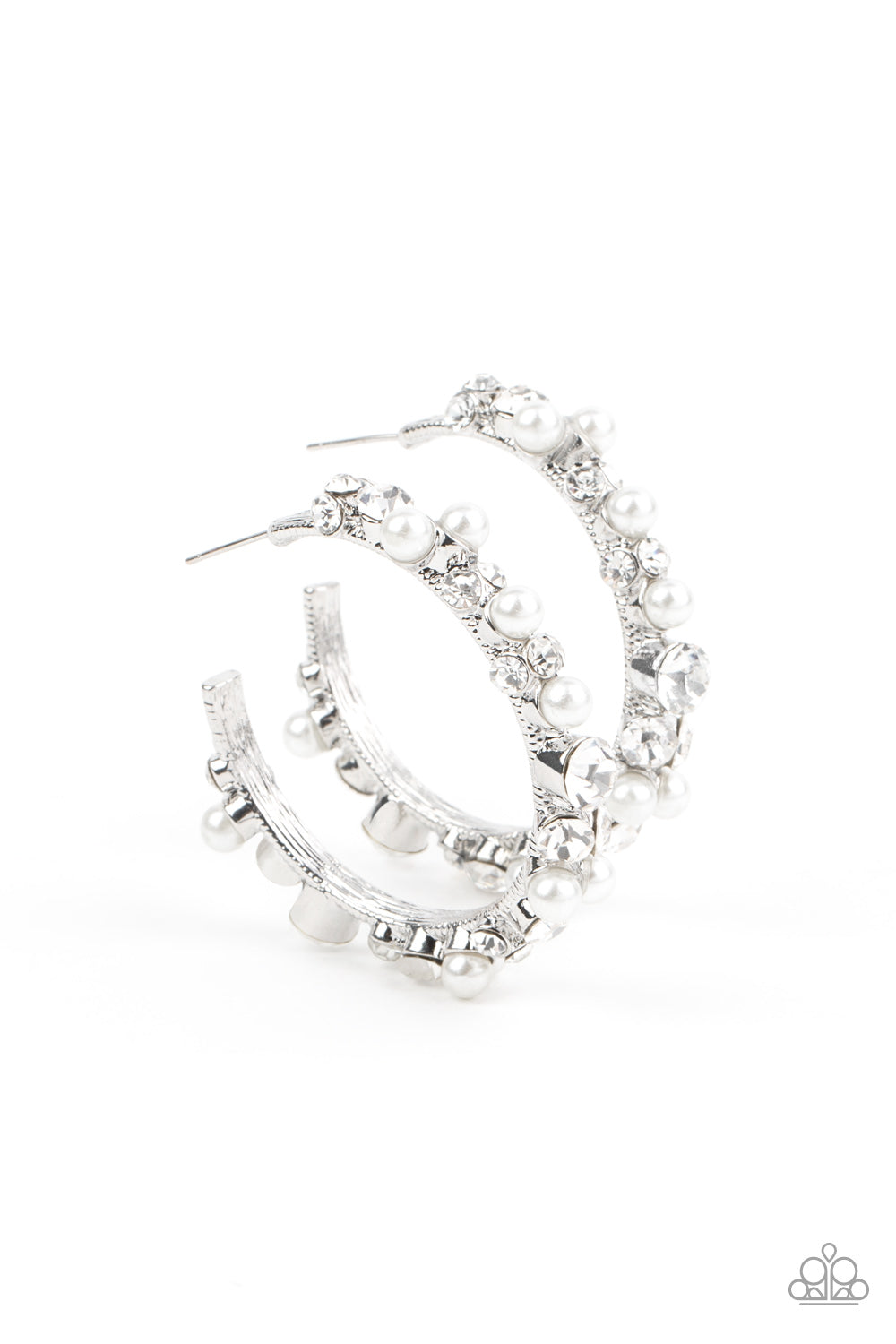 Let There Be SOCIALITE - White earrings (LOP-Sept)