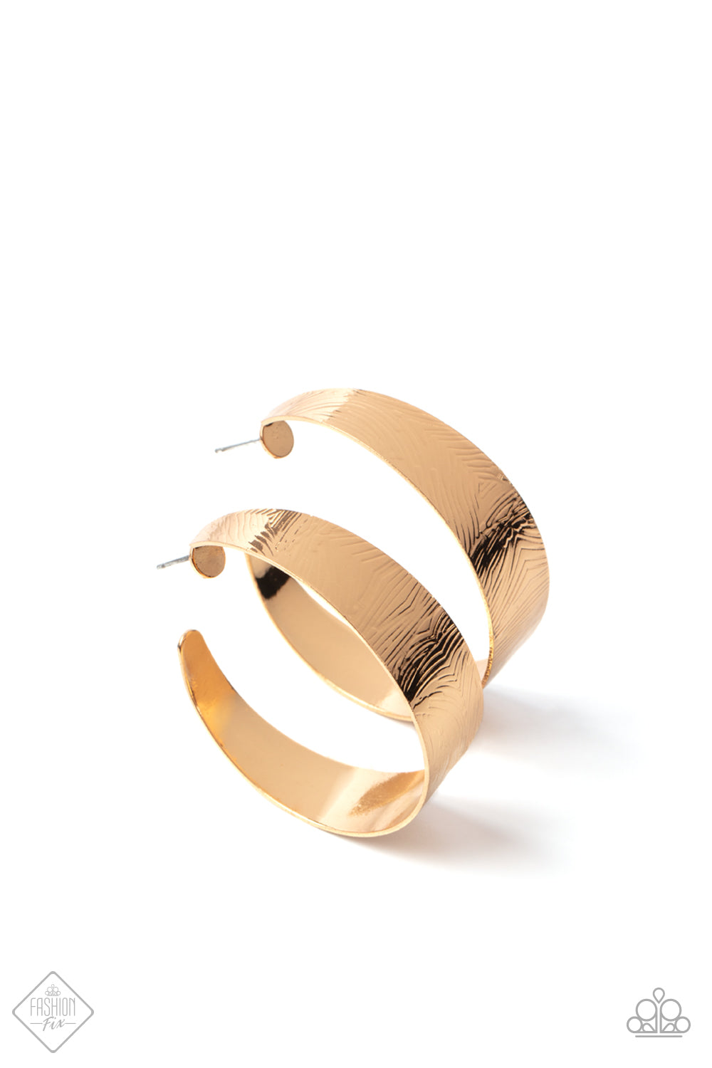Curve Crushin - Gold earrings -fashion fix