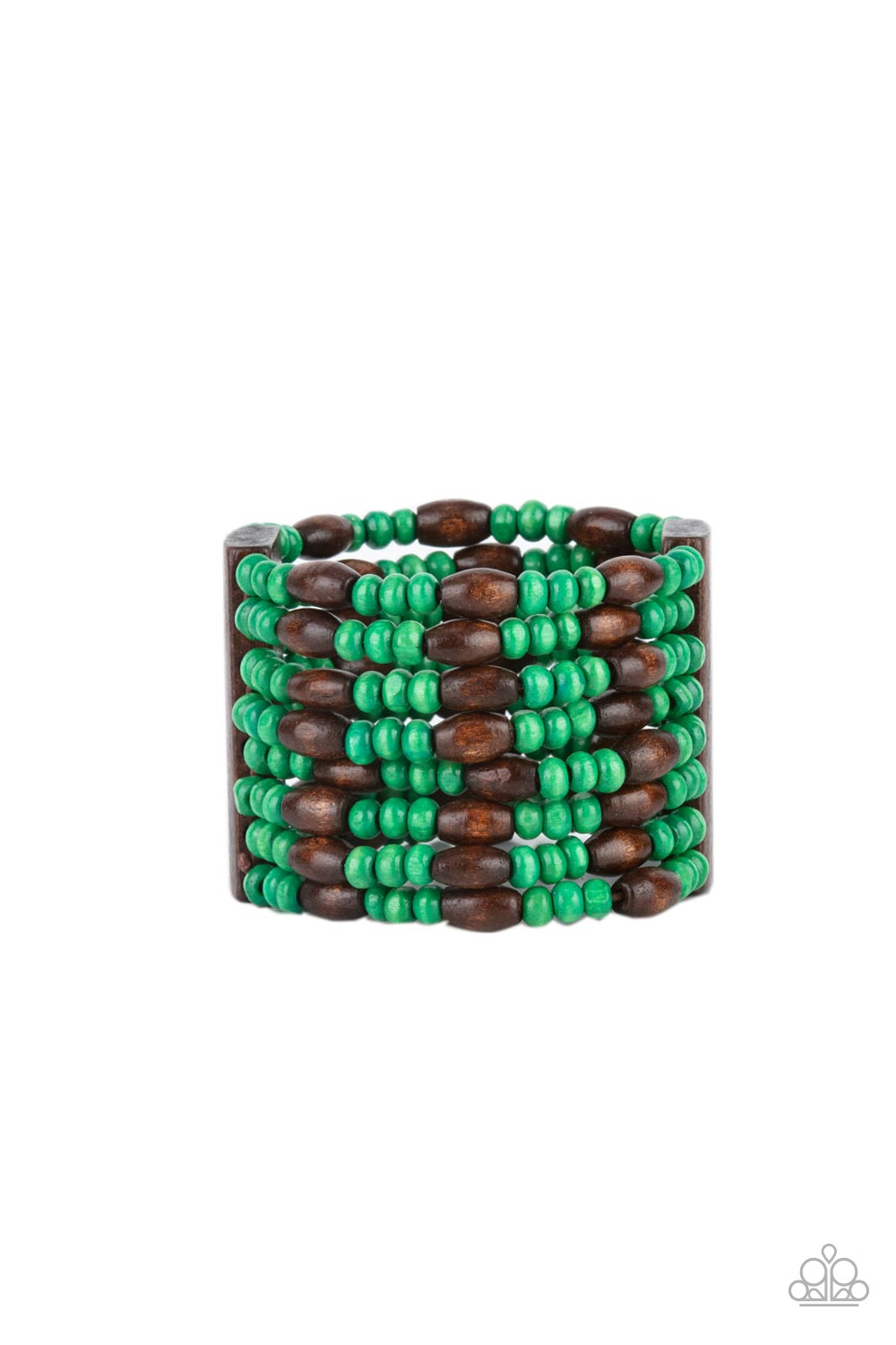Pulsera verde Nirvana tropical
