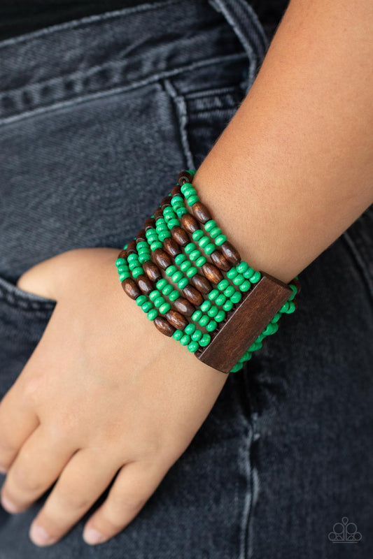 Pulsera verde Nirvana tropical