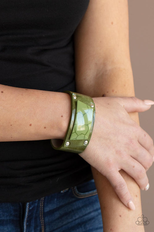 Geo Glamper - Pulsera verde