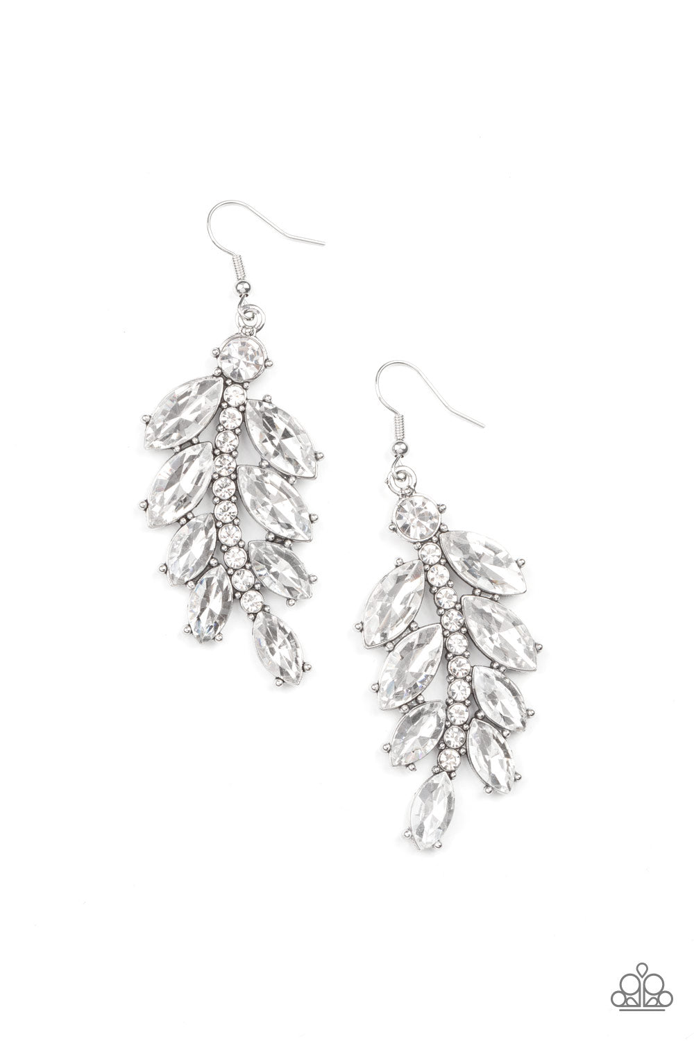 Ice Garden Gala - White earrings