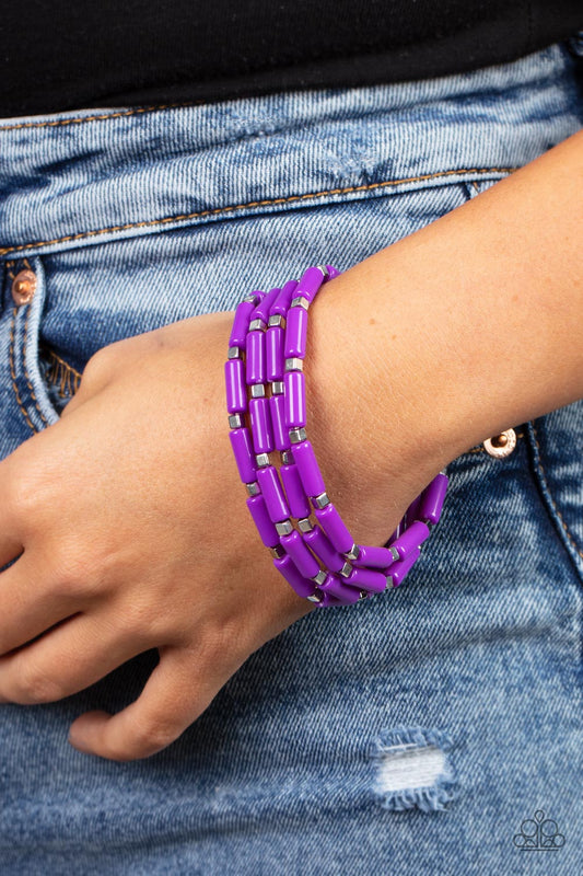 Pulsera violeta Radiantly Retro