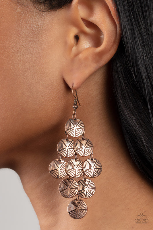 How CHIME Flies - Copper  earrings