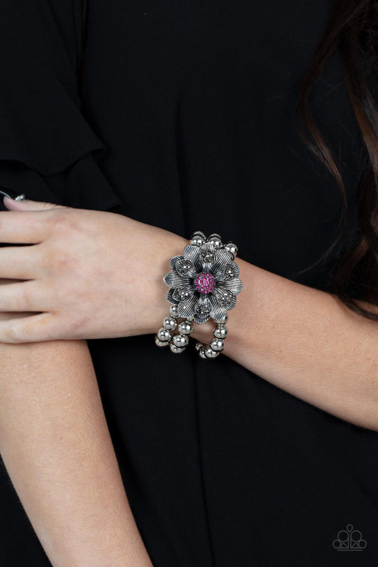 Bravado Botánico - Pulsera rosa