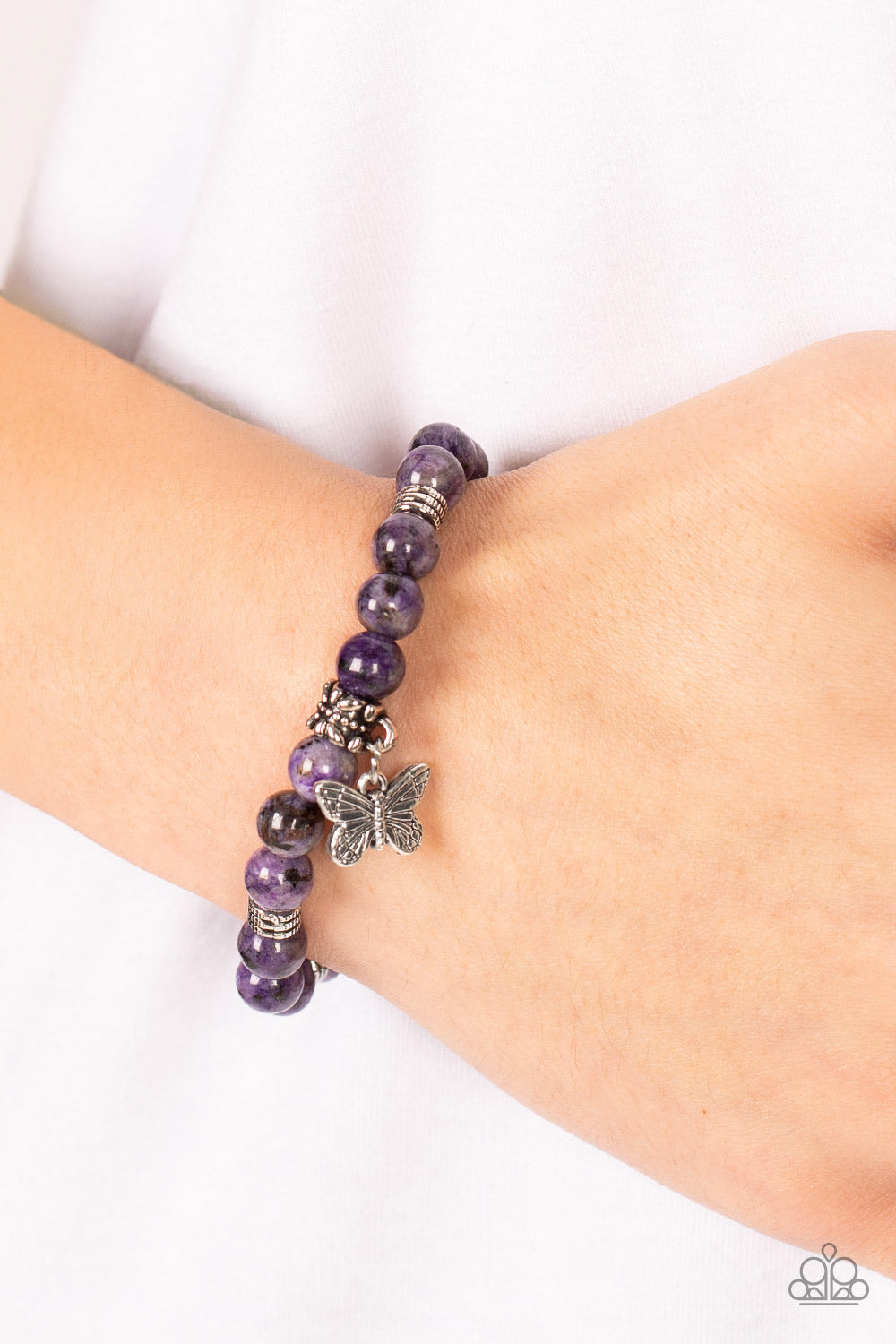 Pulsera morada Butterfly Nirvana