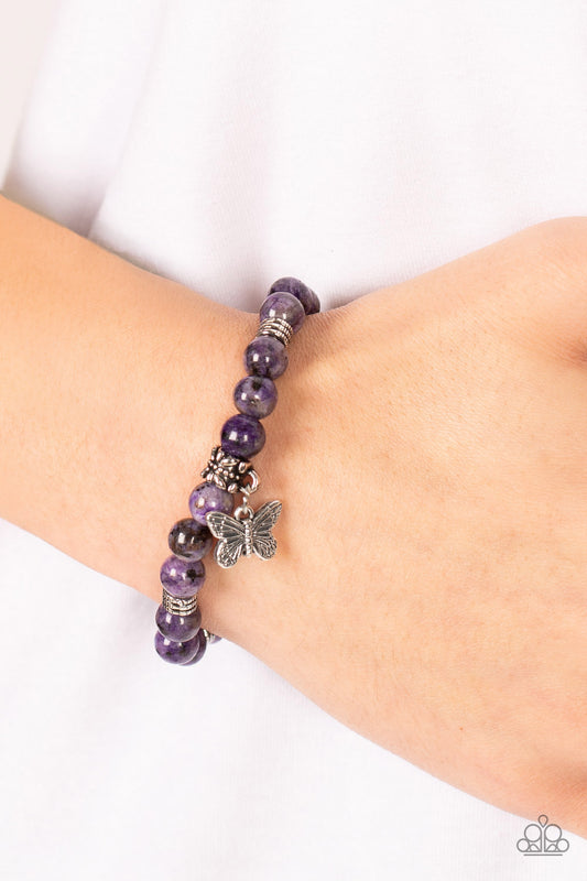 Pulsera morada Butterfly Nirvana