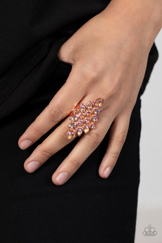 Iridiscencia combustible - Anillo de cobre