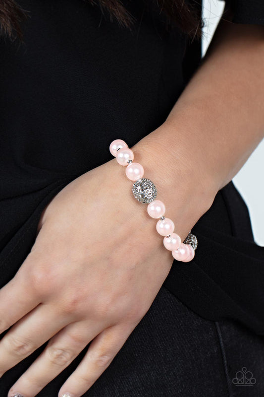 Pulsera rosa de lujo Whimsy