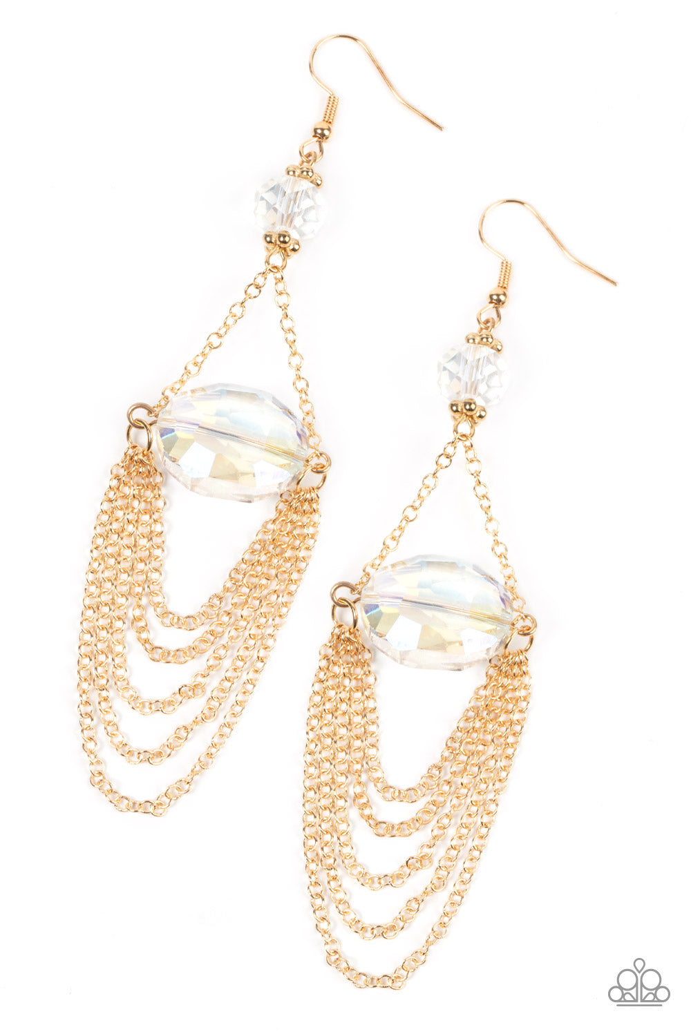 Etéreamente extravagante: pendientes de oro