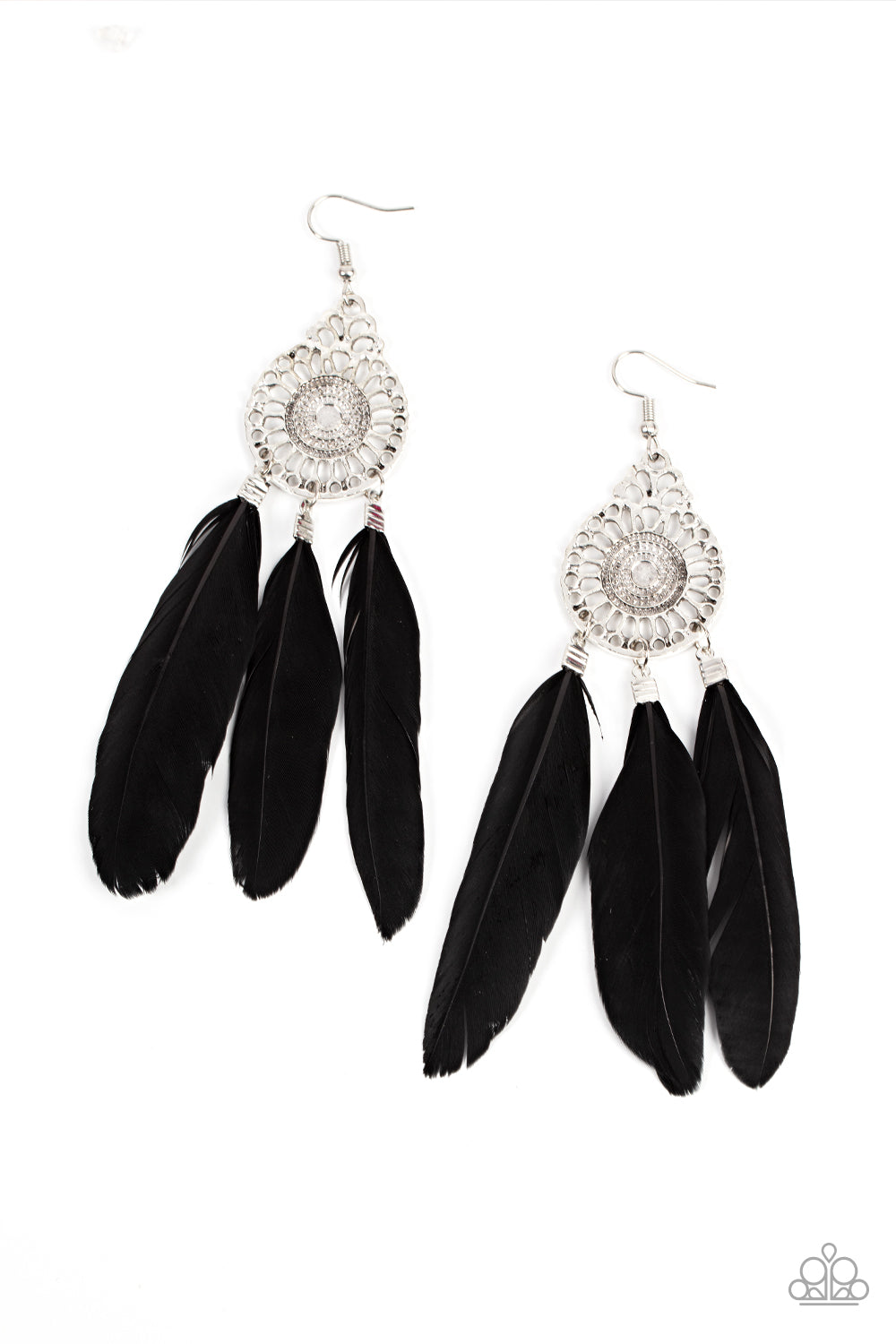 Preciosa en PLUMES - Pendientes negros