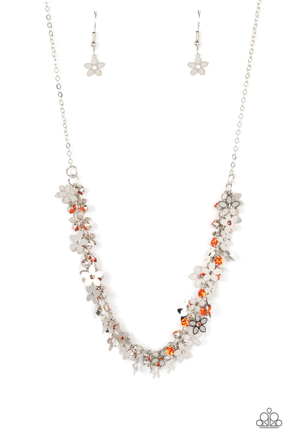 Fearlessly Floral - Orange necklace