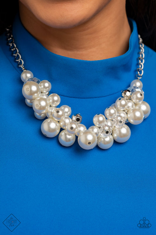 Romantically Reminiscent - White necklace Fashion Fix Jan 22'