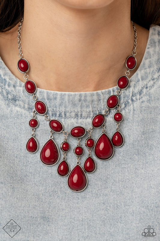 Mediterranean Mystery - Red necklace FASHION FIX JAN 22'