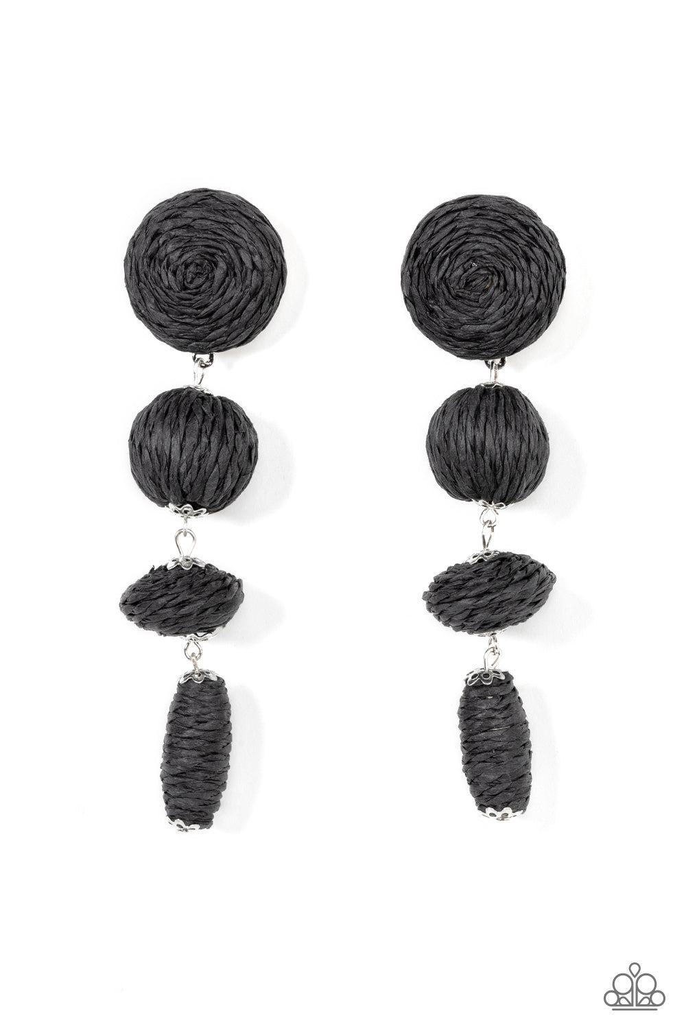 Pendientes negros Twine Tango