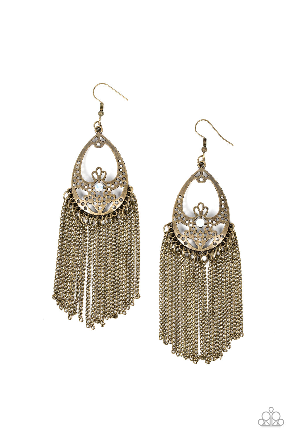 Castle Cottage - Brass earrings