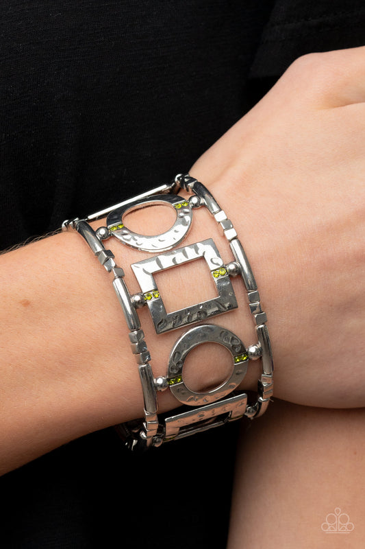 Enmarcada y fabulosa - Pulsera verde
