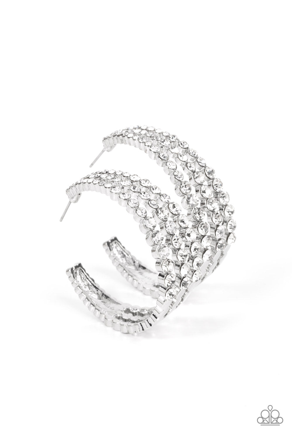 Cosmopolitan Cool - White earrings EMP 22'