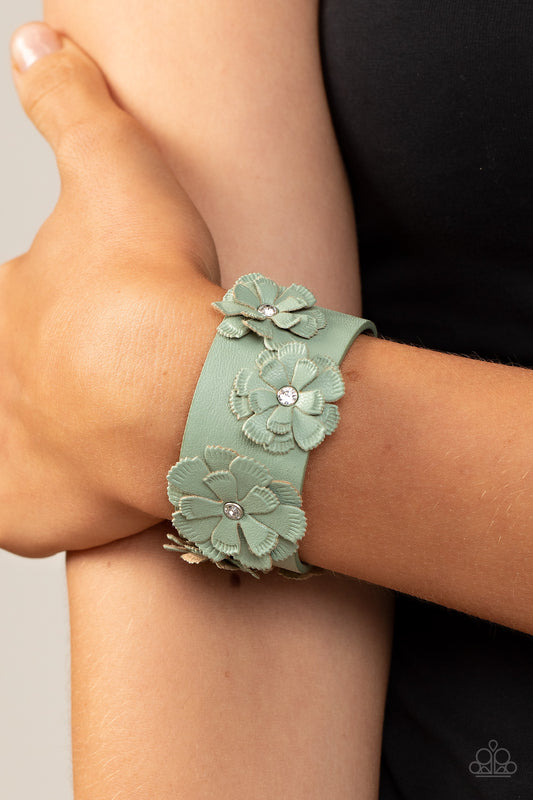 ¿Qué haces tú? - Pulsera verde POSIES