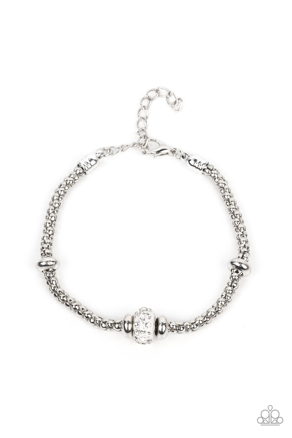 Decoupage en el centro de la ciudad - Pulsera blanca