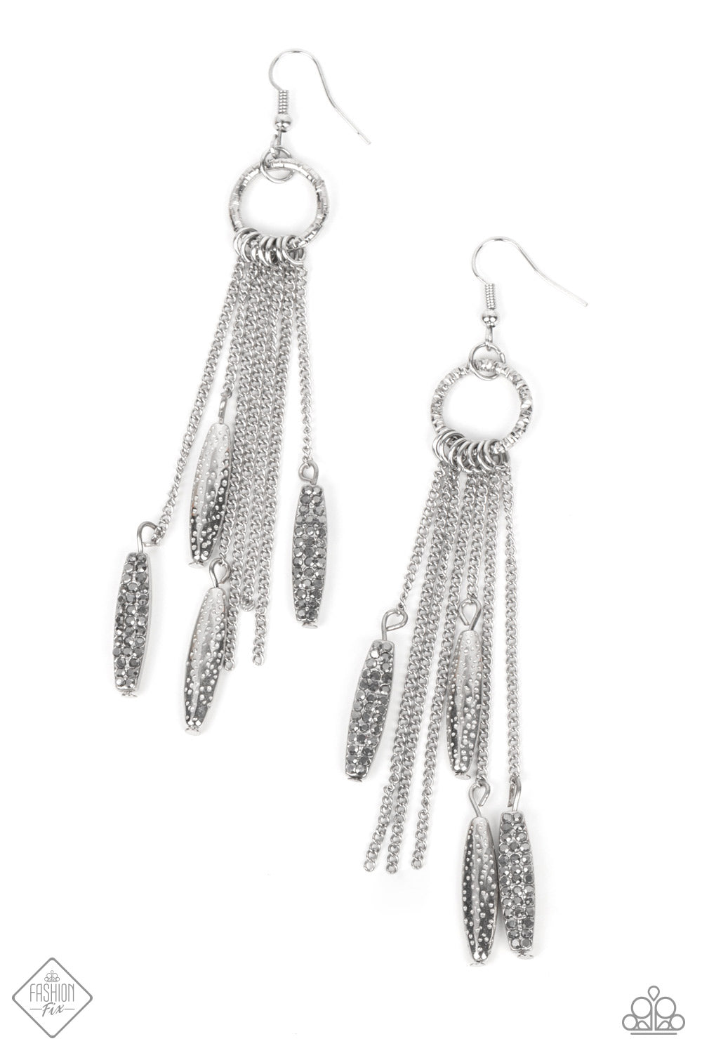 Thrifty Tassel - Silver earring fashion fix feb 22'